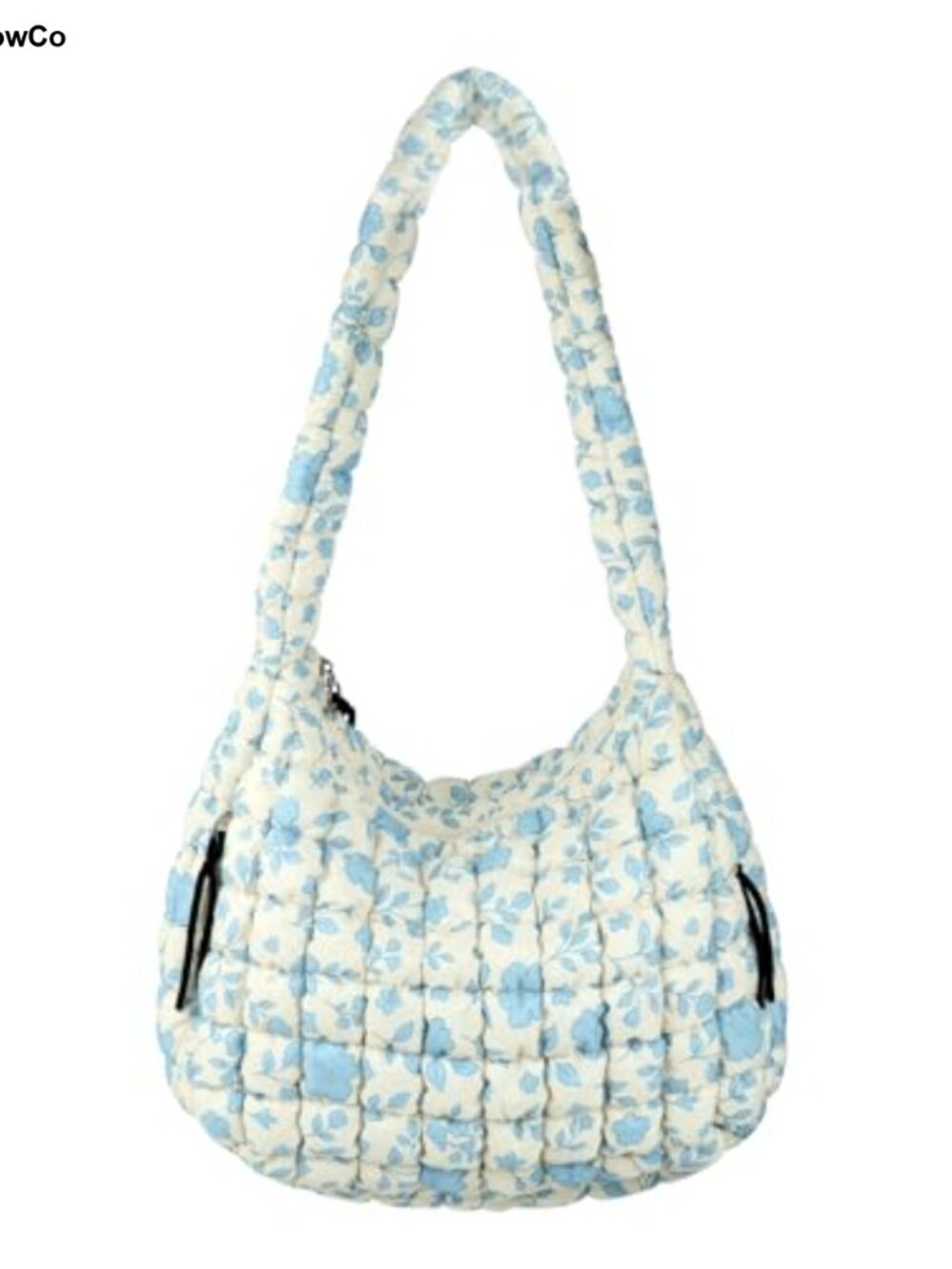 Quilted Puffer Tote Bag Nylon Lightweight Hobo Shoulder Crossbody Large